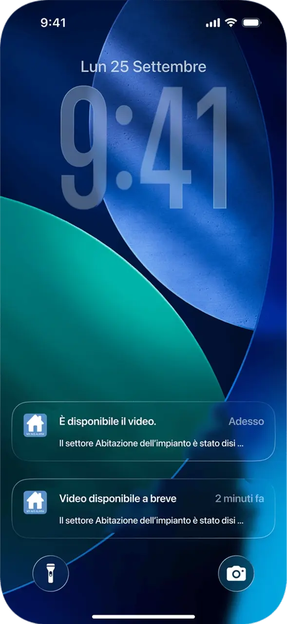Schermata app in anteprima